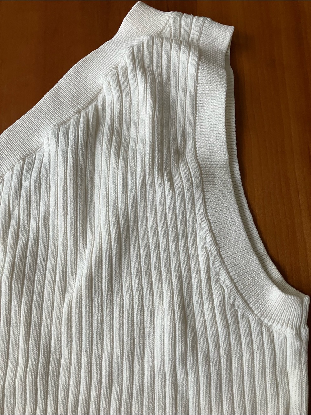 Zara Ribbed One-Shoulder Knit Tank - Picture 3 of 4